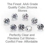 Load image into Gallery viewer, Sterling Silver Large Ball &amp; Long Chain Drop Earring Set With Cubic Zirconia
