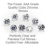 Load image into Gallery viewer, Sterling Silver Twisted Rub Over Set 7mm Cubic Zirconia Stud Earring
