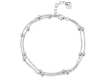 Load image into Gallery viewer, Silver  chain bracelet with small beads -JOOLS by Jenny Brown
