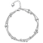 Load image into Gallery viewer, Sterling Silver Stranded Chain Bracelet  With Silver Balls JOOLS by Jenny Brown
