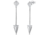 Load image into Gallery viewer, Sterling Silver Arrow Drop Earrings - JOOLS By Jenny Brown

