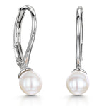 Load image into Gallery viewer, Sterling Silver Pearl French Hook Set Earrings- JOOLS by Jenny Brown
