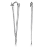 Load image into Gallery viewer, Sterling Silver  Triangle Drop Earrings - JOOLS By Jenny Brown
