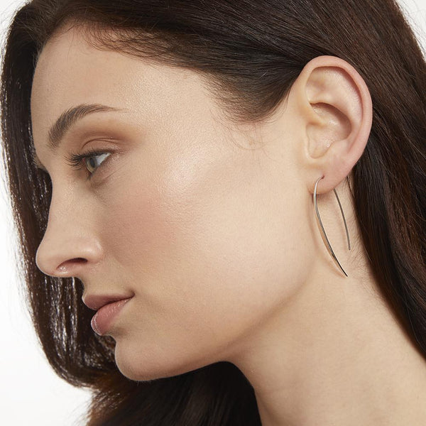 Sterling Silver Pull Through Sail EarringsEarrings - JOOLS By Jenny Brown