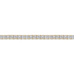 Load image into Gallery viewer, Yellow Gold 6 Carat Cubic Zirconia Tennis Bracelet-JOOLS by Jenny Brown
