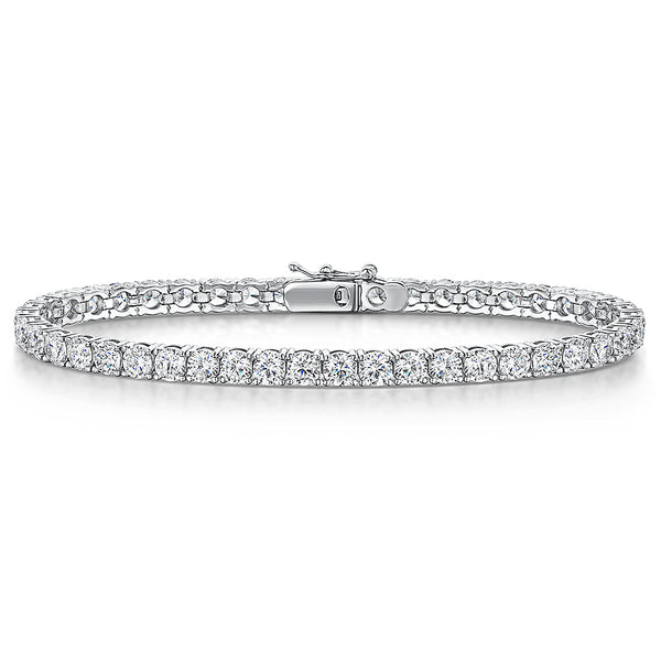Sterling Silver Cubic Zirconia 8.8 Carat  Tennis Bracelet-JOOLS by Jenny Brown
