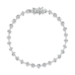 Load image into Gallery viewer, Sterling Silver And Cubic Zirconia 1.86 Carat Line Bracelet Rub Set-JOOLS by Jenny Brown
