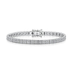 Load image into Gallery viewer, Sterling Silver Cubic Zirconia 5ct Tennis Bracelet-JOOLS by Jenny Brown
