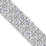 Load image into Gallery viewer, Sterling Silver Cubic Zirconia  Double Row Tennis Bracelet-JOOLS by Jenny Brown
