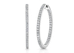 Load image into Gallery viewer, Sterling Silver Medium Hoop Earrings Set With Cubic Zirconia - JOOLS By Jenny Brown
