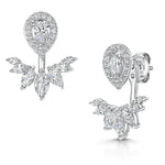 Load image into Gallery viewer, Sterling Silver Yellow Gold Large Hoop Earrings Set With Cubic Zirconia&#39;s. JOOLS by Jenny Brown
