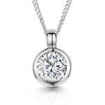 Load image into Gallery viewer, Sterling Silver Solitaire Pendant
