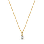 Load image into Gallery viewer, Yellow Gold Quarter Carat Round Solitaire Pendant
