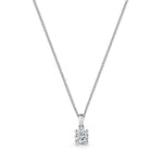 Load image into Gallery viewer, Sterling Silver Round Solitaire Pendant
