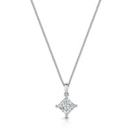 Load image into Gallery viewer, Sterling Silver 1.25 Carat Square Cubic Zirconia  Pendant-JOOLS by Jenny Brown
