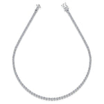 Load image into Gallery viewer, JOOLS  by Jenny Brown Sterling Silver Tennis Necklace 4.35 Carat Cubic Zirconia Stones- JOOLS by Jenny Brown
