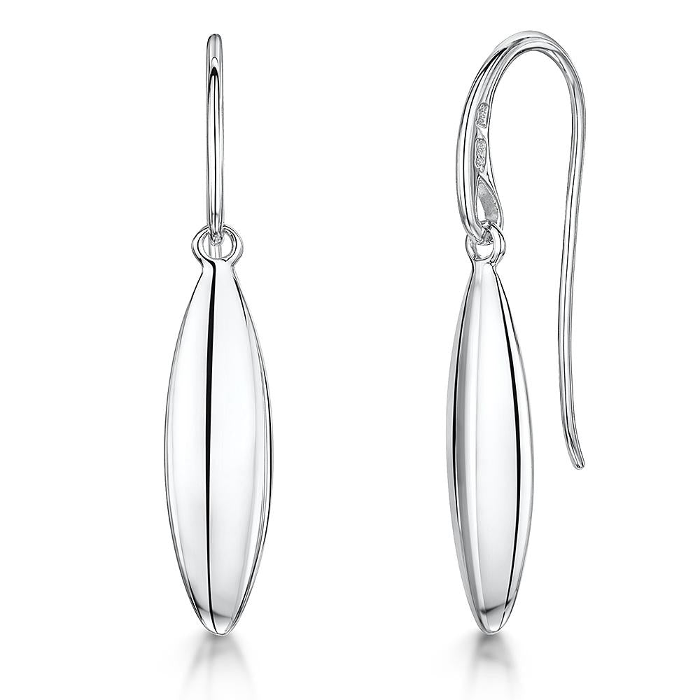 Sterling Silver  Pod Drop Threader Earrings- JOOLS By Jenny Brown