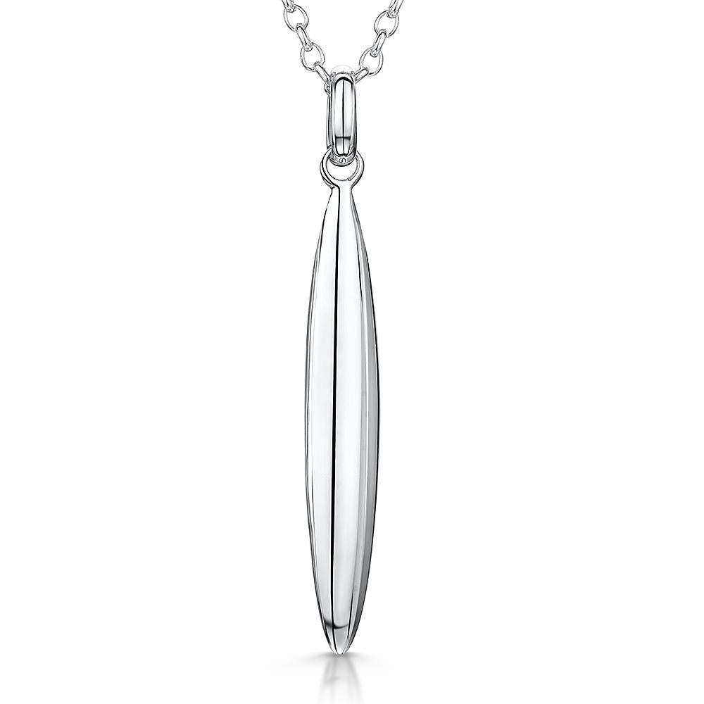 Sterling Silver  Pod Drop Necklace On an 18-20 Inch Drop Chainnecklaces - JOOLS By Jenny Brown