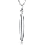 Load image into Gallery viewer, Sterling Silver  Pod Drop Necklace On an 18-20 Inch Drop Chainnecklaces - JOOLS By Jenny Brown
