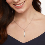 Load image into Gallery viewer, Sterling Silver Pod Drop Necklace On an 18-20 Inch Drop Chainnecklaces - JOOLS By Jenny Brown
