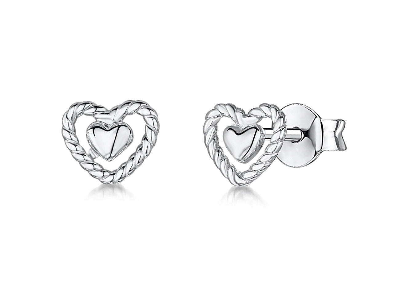 Open Heart Stud Earrings | JOOLS By Jenny Brown