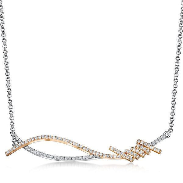sterling-silver-and-rose-gold-twisted-cross-over-necklace