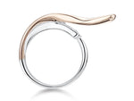Load image into Gallery viewer, Sterling Silver and Rose Gold  Ring  Set With Cubic Zirconia StonesRings - JOOLS By Jenny Brown
