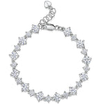 Load image into Gallery viewer, Sterling Silver Bracelet Set With Alternating 1/4 and 1 Carat Round Brilliant Cubic Zirconia StonesBracelets - JOOLS By Jenny Brown
