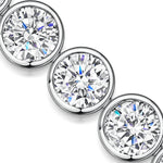 Load image into Gallery viewer, A sterling silver bracelet  with multiple cubic zirconia stones  totalling 24 Carats -JOOLS by Jenny Brown
