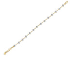 Load image into Gallery viewer, Sterling Silver Yellow Gold Plated Line Bracelet 14 Brilliant Cut Cubic Zirconia Stones-JOOLS by Jenny Brown
