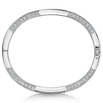 Load image into Gallery viewer, Sterling Silver Half Pave Set Cubic Zirconia Bangle- JOOLS by Jenny Brown

