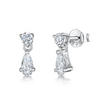 Load image into Gallery viewer, Small Sterling Silver Peardrop  Earrings-JOOLS by Jenny Brown
