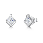 Load image into Gallery viewer, Sterling Silver Square Stud EarringsEarrings - JOOLS By Jenny Brown
