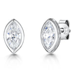 Load image into Gallery viewer, Sterling Silver Marquise Stud Earrings - JOOLS By Jenny Brown
