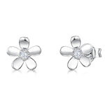 Load image into Gallery viewer, Sterling Silver Petal Stud EarringsEarrings - JOOLS By Jenny Brown
