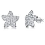 Load image into Gallery viewer, Sterling Silver Starfish Stud Earrings Set With Pave Cubic Zirconias JOOLS by Jenny Brown
