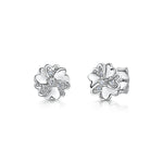Load image into Gallery viewer, Sterling Silver Small Stud Multi Heart Flower Earring-JOOLS by Jenny Brown
