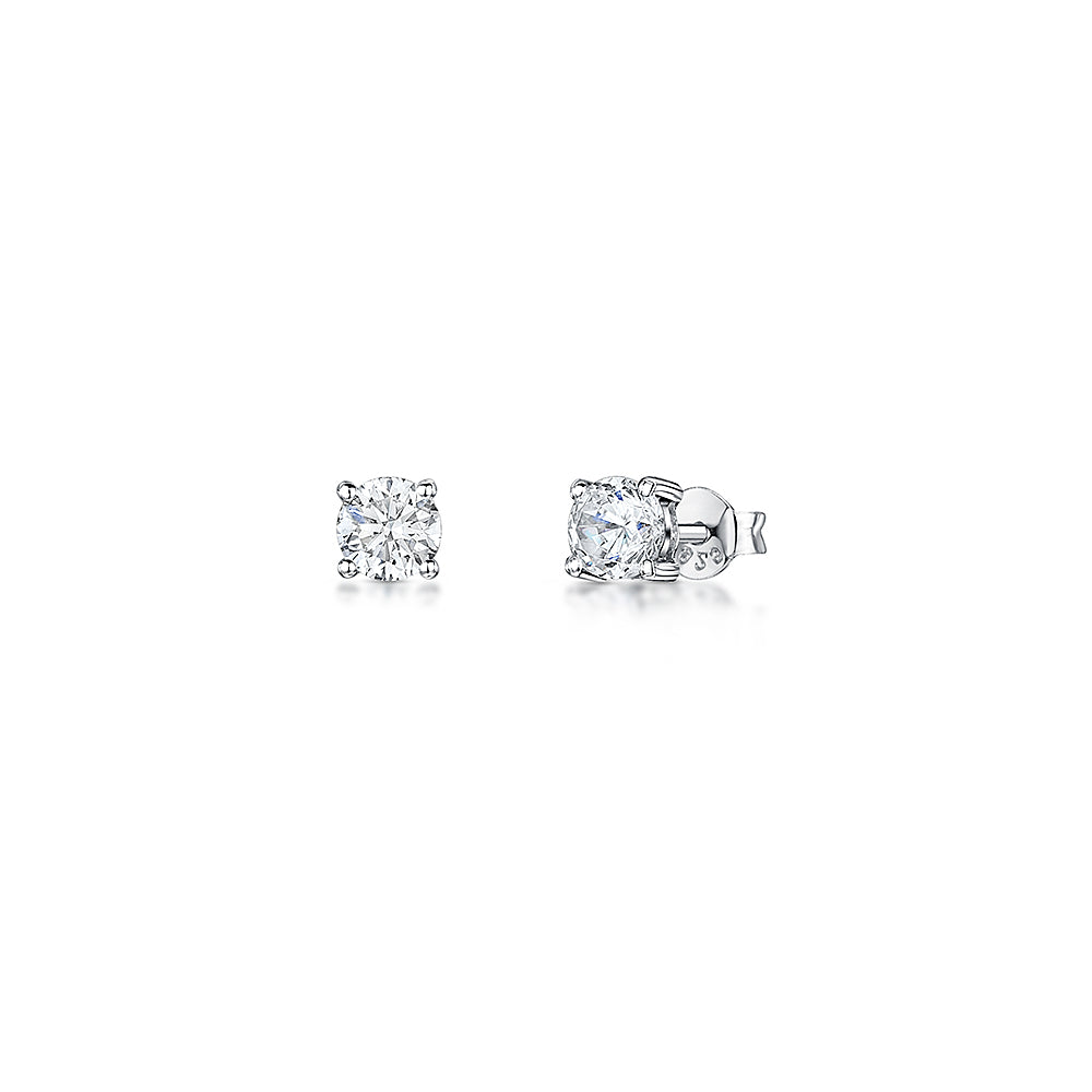 Sterling Silver Solitiare Stud Earrings 3mm- JOOLS by Jenny Brown