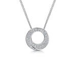 Load image into Gallery viewer, Sterling Silver Small Swirl Circle Pendant-JOOLS by Jenny Brown
