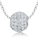 Load image into Gallery viewer, Sterling Silver Pave Set Glitterball Pendant
