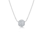 Load image into Gallery viewer, Sterling Silver Pave Set Glitterball Pendant
