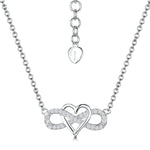Load image into Gallery viewer, Sterling Silver Infinity  Heart Necklace-JOOLS by Jenny Brown
