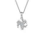 Load image into Gallery viewer, Sterling Silver and Cubic Zirconia Pendant With Interlocked Hearts In
