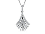 Load image into Gallery viewer, Sterling Silver Art Deco  Fan Pendant

