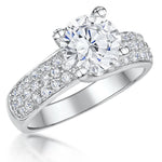 Load image into Gallery viewer, Sterling Silver Solitaire Ring Set With A Two Carat Centre Stone - JOOLS By Jenny Brown
