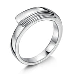 Load image into Gallery viewer, Sterling Silver Wrap Over Band Ring JOOLS by Jenny Brown
