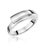 Load image into Gallery viewer, Sterling Silver Wrap Over Band Ring JOOLS by Jenny Brown
