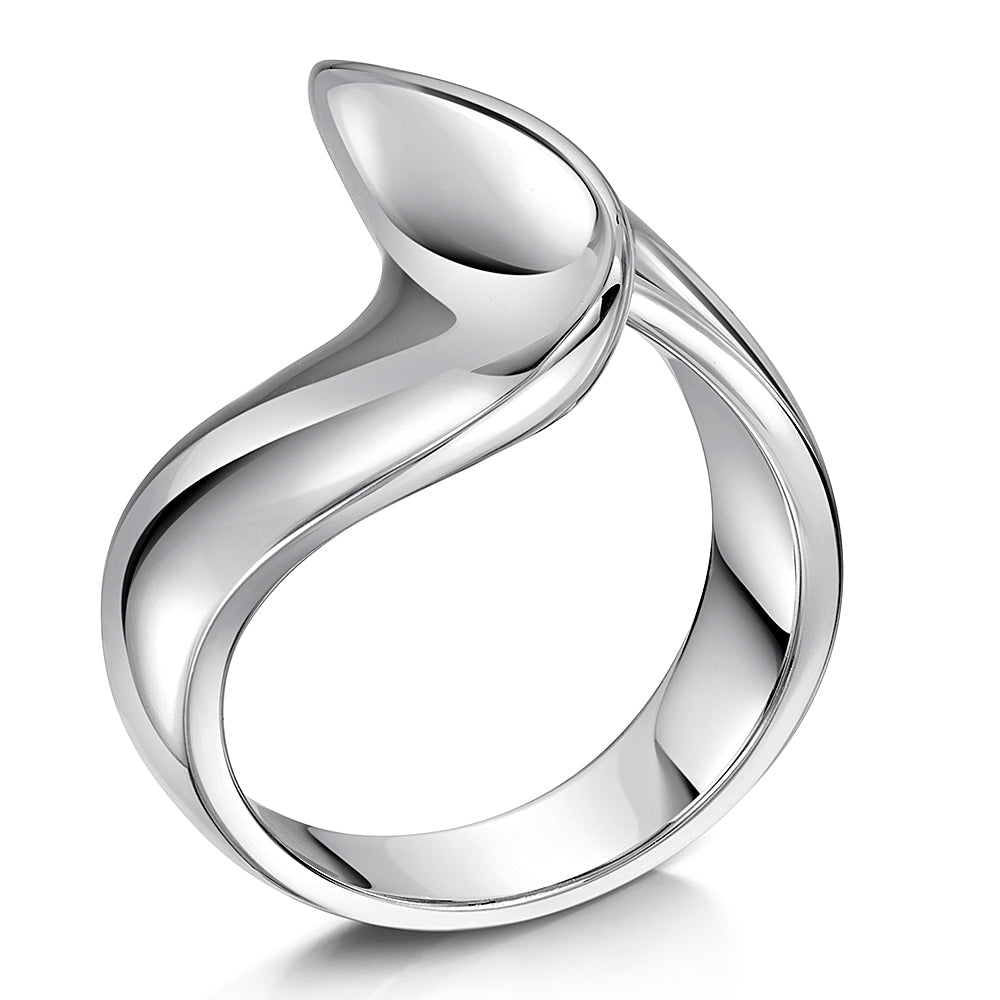 Sterling Silver Chunky Twisted Wave Ring- JOOLS by Jenny Brown