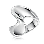 Load image into Gallery viewer, Sterling Silver Chunky Twisted Wave Ring JOOLS by Jenny Brown
