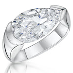 Load image into Gallery viewer, Sterling Silver  5.75 Carat  Pear Solitaire Ring  - JOOLS By Jenny Brown
